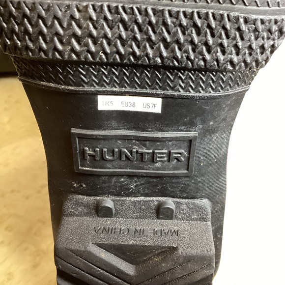 Hunter Short Tartan Purple Plaid Rain Boots - Picture 8 of 9